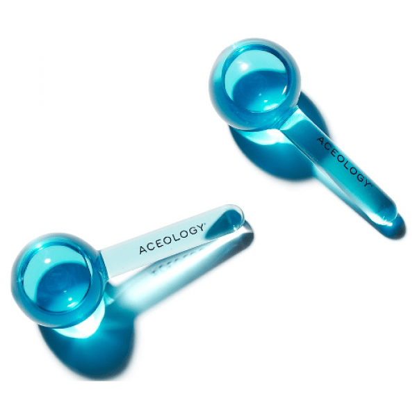 Aceology Blue Ice Globe Facial Massager Set