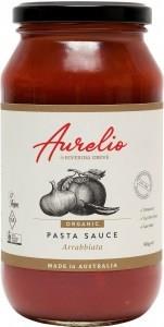 Aurelio Organic Arrabbiatta Pasta Sauce G/F 500g
