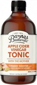 Barnes Naturals Apple Cider Vinegar Turmeric Boost Tonic 500ml