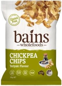 Bains Wholefoods Chickpea Chips Teriyaki G/F 100g