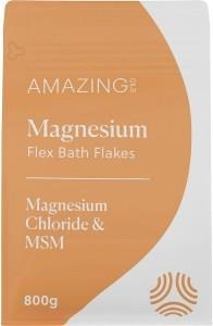 Amazing Oils Magnesium Flex Bath Flakes Magnesium Chloride & MSM 800g