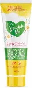 123 Nourish Me Hello Sunshine Sunscreen SPF40 100g