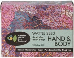 Australian Natural Soap CO Hand & Body Australian Bush Soap Wattle Seed 100g