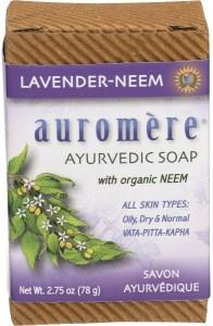 Auromere Neem Soap Ayurvedic Lavender Neem 12x78g