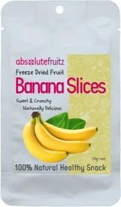 Absolutefruitz Freeze Dried Banana Slices 18g