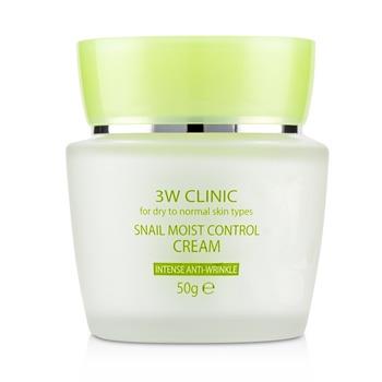 3W Clinic Snail Moist Control Cream (Intensive Anti-Wrinkle) - For Dry to Normal Skin Types 50g/1.7oz Skincare