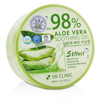 3W Clinic 98% Aloe Vera Soothing Gel 300ml/10.14oz Skincare