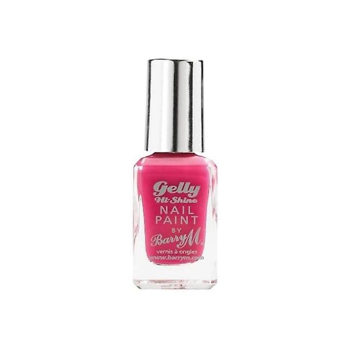 Barry M Gelly Hi Shine Nail Polish Pink Punch 10ml
