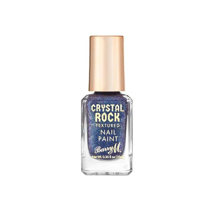 Barry M Crystal Rock Textured Nail Polish 246 Blue Sapphire 10ml