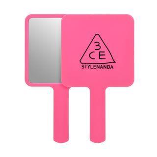 3CE - Square Mini Hand Mirror - 3 Colors Pink
