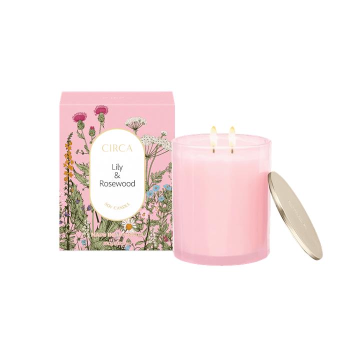 Circa Lily & Rosewood Soy Candle 350g