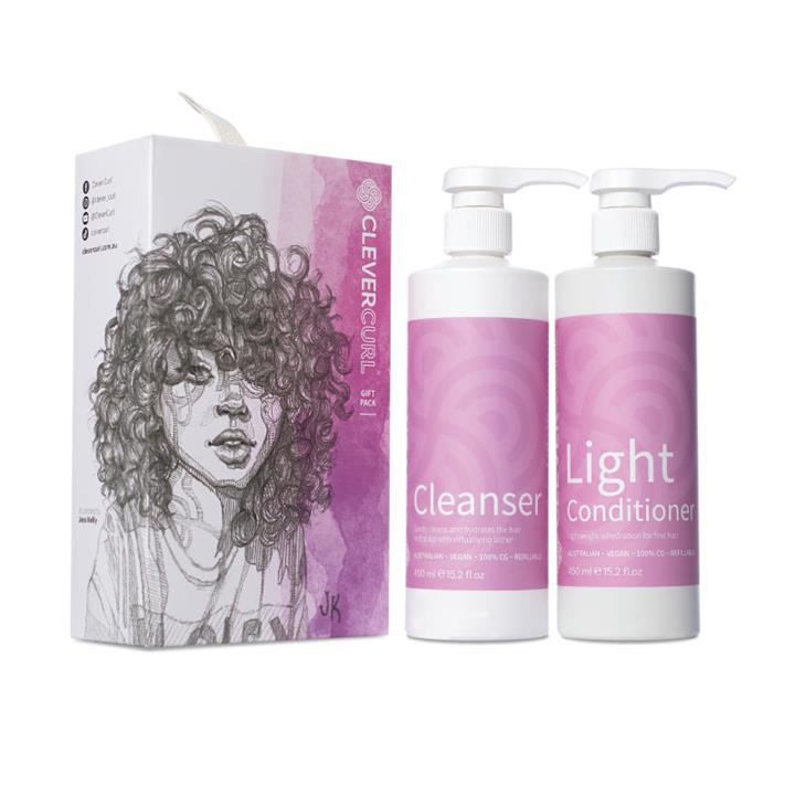 Clever Curl Cleanser & Light Conditioner Duo Pack