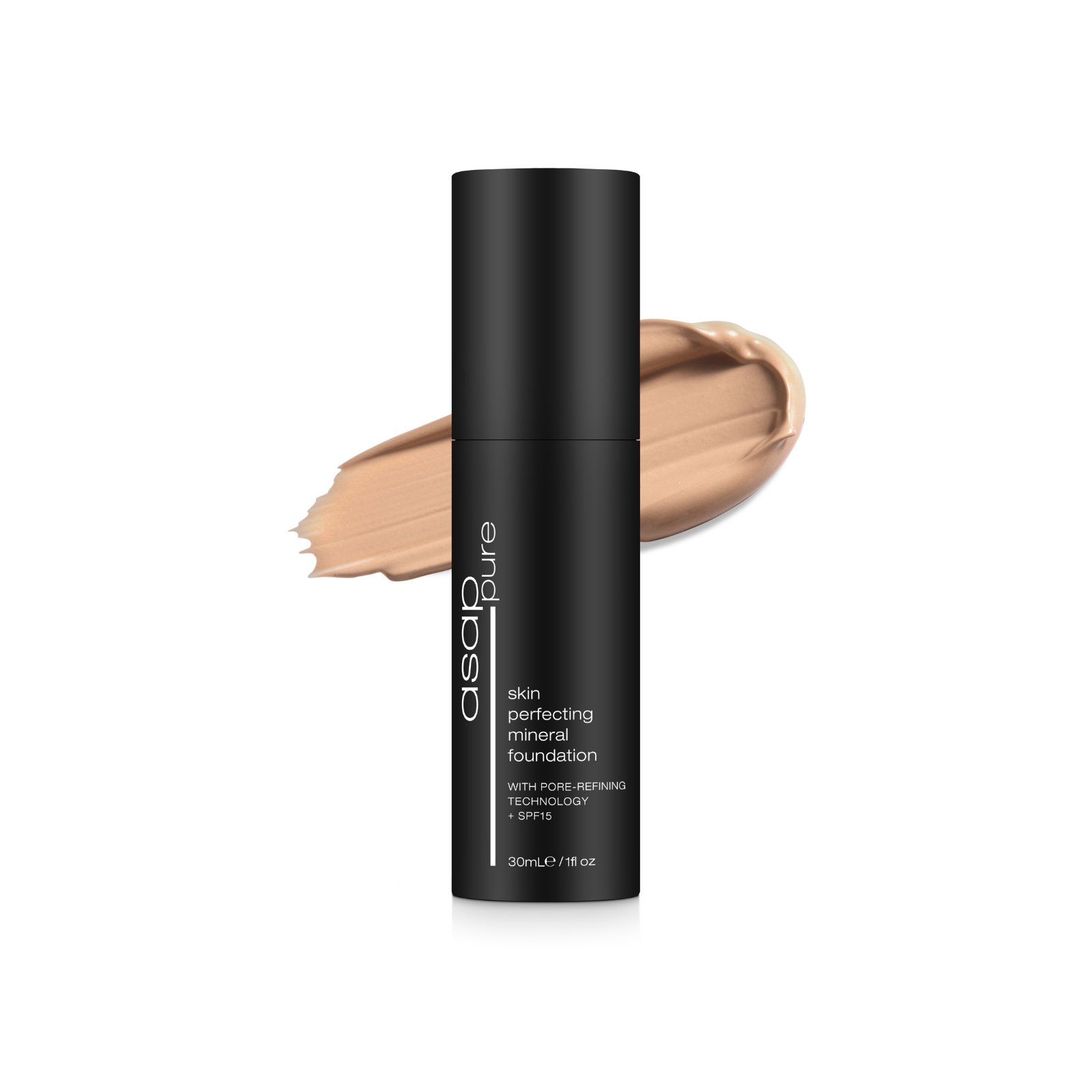 ASAP Skin Perfecting Mineral Foundation with Pore-Refining Technology + SPF15 - Pure Three 30ml