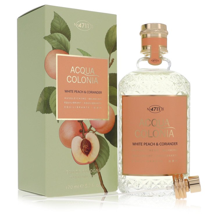 4711 Acqua Colonia White Peach & Coriander Perfume 169 ml Eau De Cologne Spray (Unisex) for Women