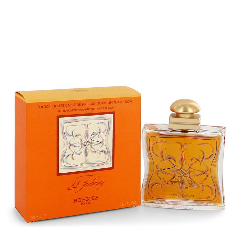 24 Faubourg Perfume 100 ml Eau De Toilette Spray Silk Scarf Limited Edition for Women